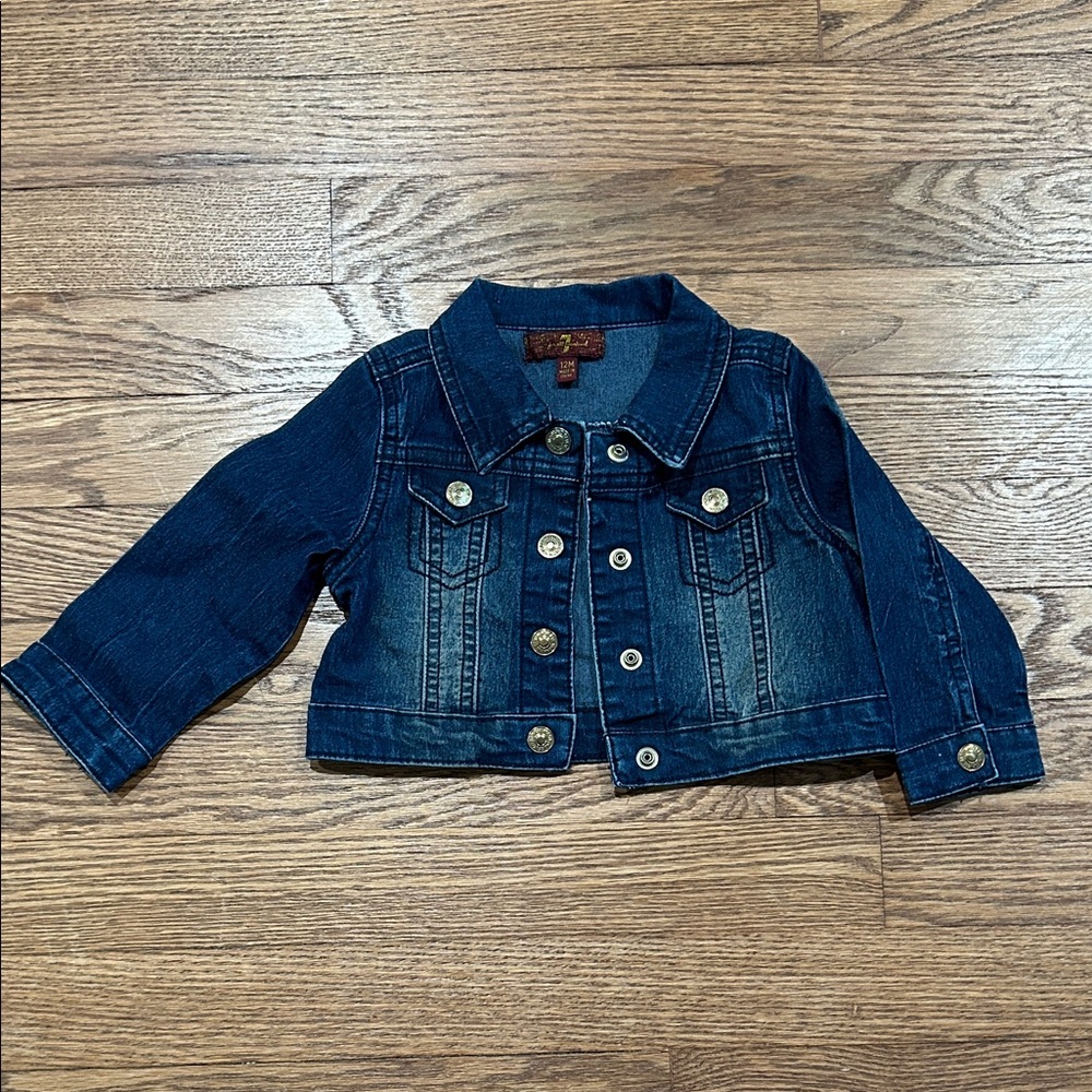 7 For All Mankind Kids Indigo Blue Denim Jacket